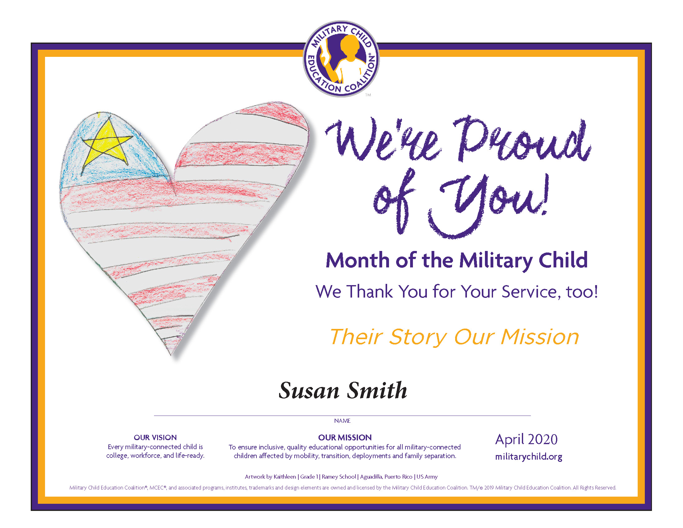 Month of the Military Child Toolkit Military Child Education Coalition